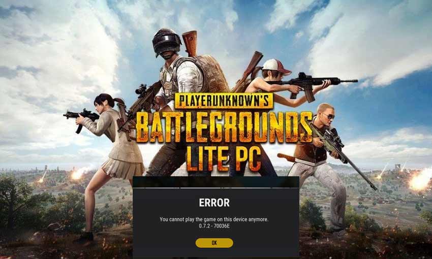 PUBG Lite "You cannot play the game on this device anymore" hatasının kesin çözümü